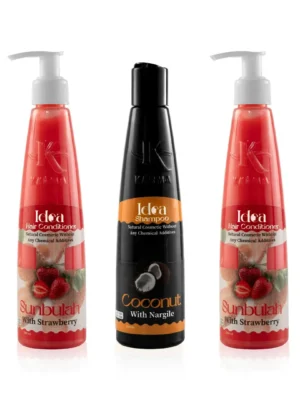 2 STRAWBERRY CONDITIONER + 1 IDEA COCONUT SHA