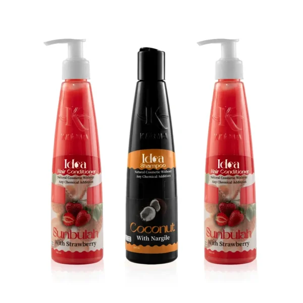 2 STRAWBERRY CONDITIONER + 1 IDEA COCONUT SHA