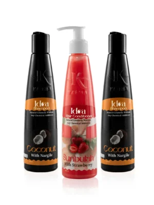 2 IDEA COCONUT SHAMPOO + 1 STRAWBERRY CON