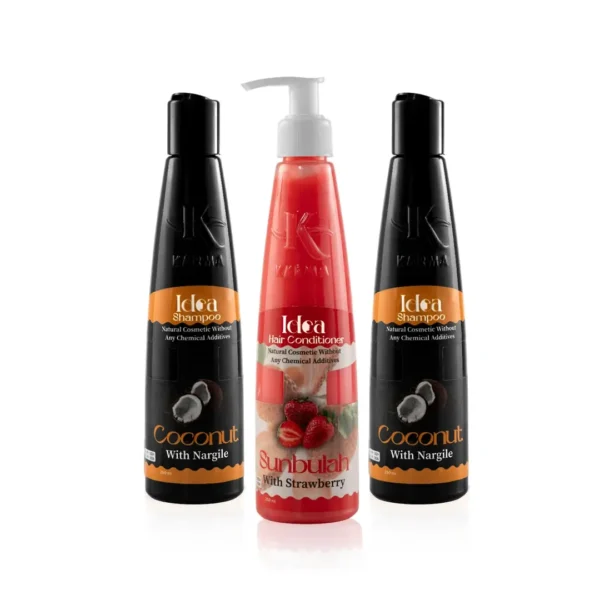 2 IDEA COCONUT SHAMPOO + 1 STRAWBERRY CON